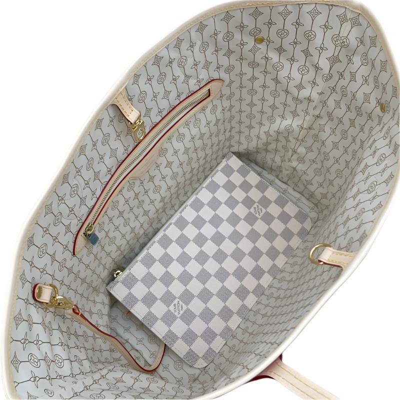 Louis Vuitton Nautical Damier Azur Neverfull Pouch MM - Banlieue91