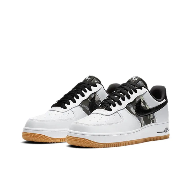 Nike Air Force 1 Low White Ripstop Camo Black Gum