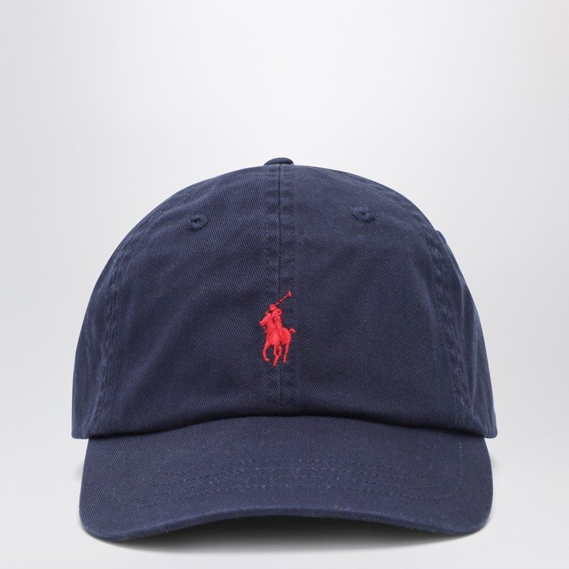 POLO RALPH LAUREN Navy Adjustable Fit Baseball Cap with Logo - Banlieue91 -