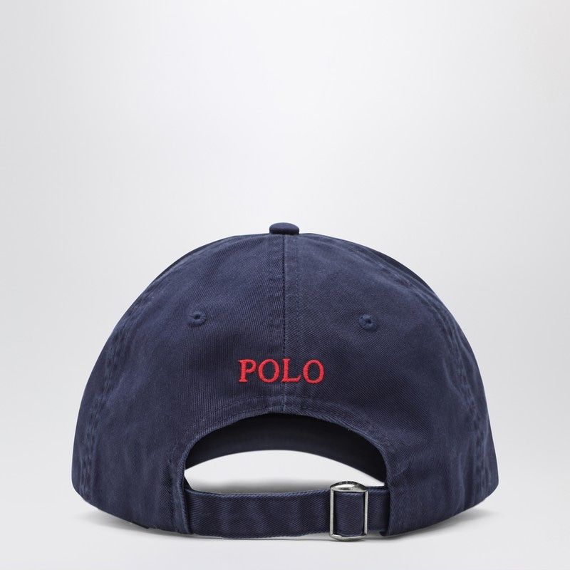 POLO RALPH LAUREN Navy Adjustable Fit Baseball Cap with Logo - Banlieue91 -