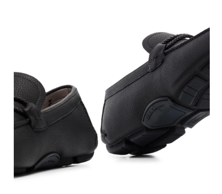 Ferragamo Men's Leather Flats with Rubber Sole - Banlieue91 -