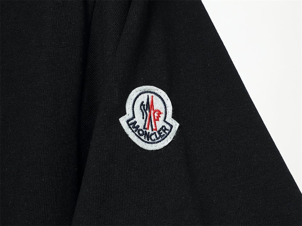 Moncler T-Shirt Without Collar 'Black' - Banlieue91