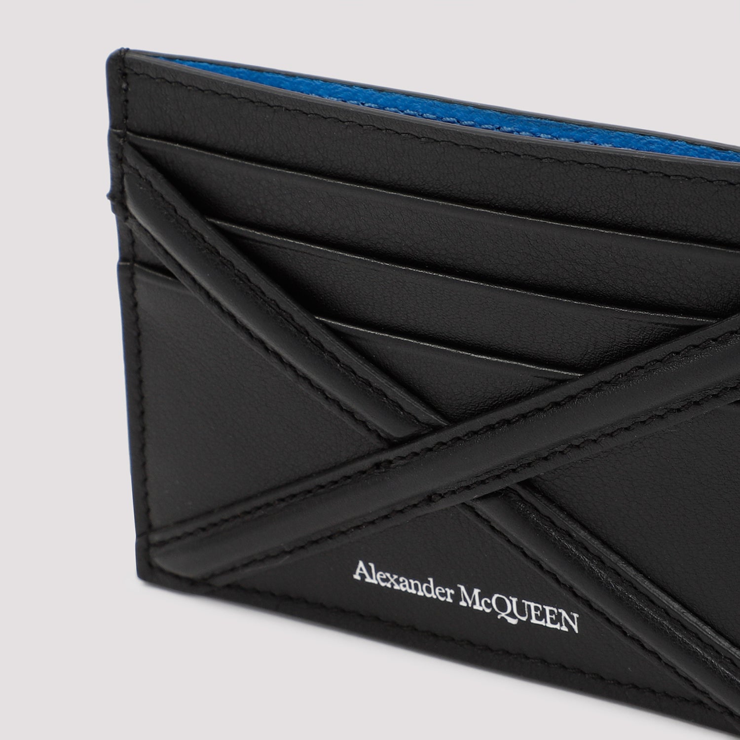 ALEXANDER MCQUEEN Mini Leather Card Holder for Men - Banlieue91 -
