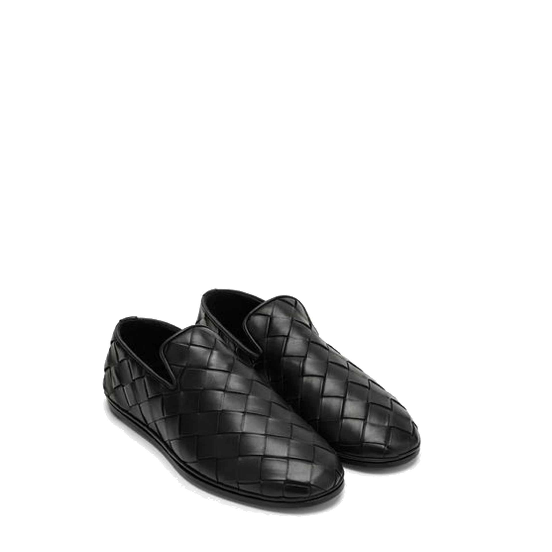 Bottega Veneta Leather Intrecciato Sunday Slippers - Banlieue91 -