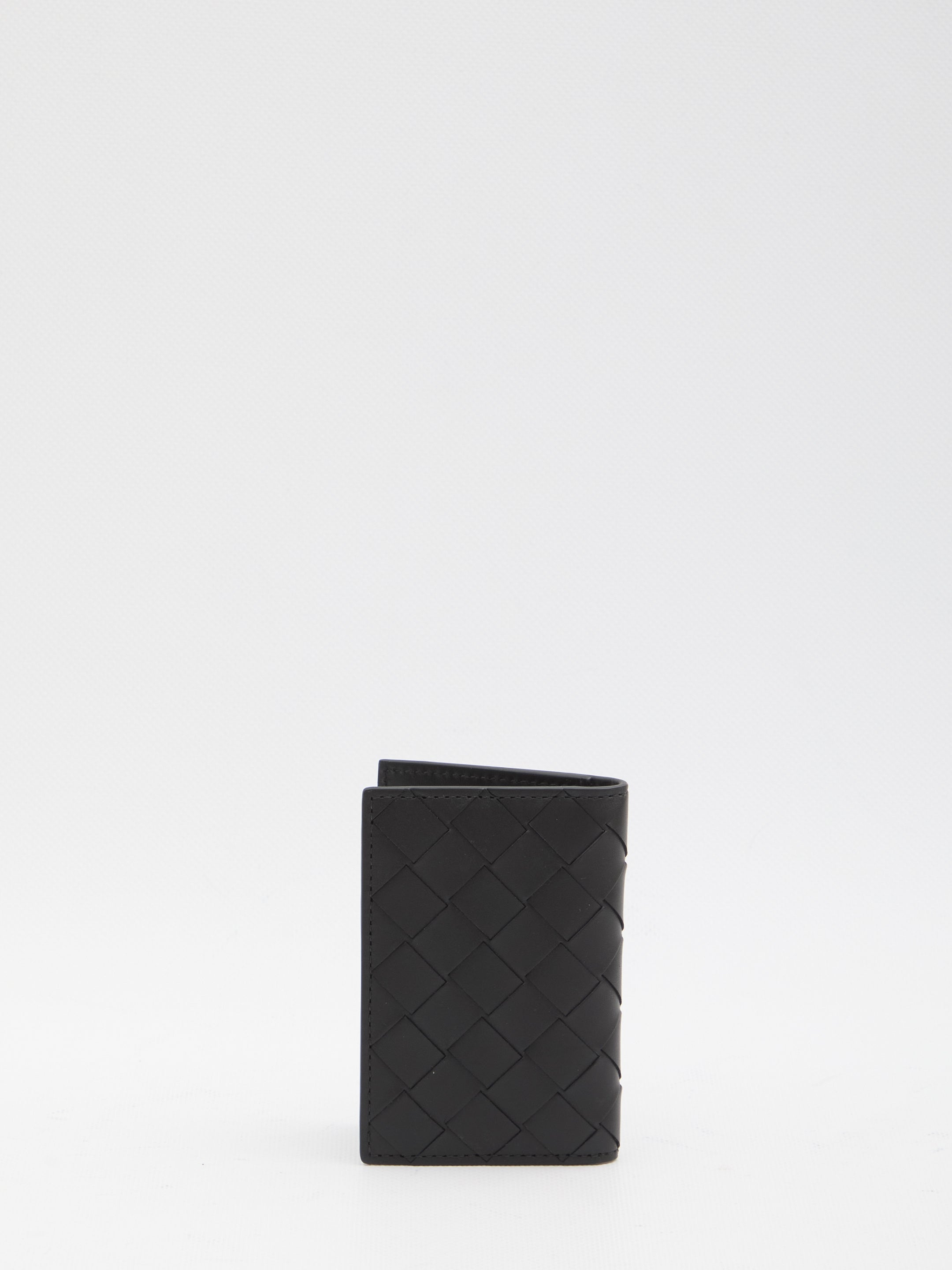 BOTTEGA VENETA Mini Intrecciato Card Holder with Flap - FW25 - Banlieue91 -