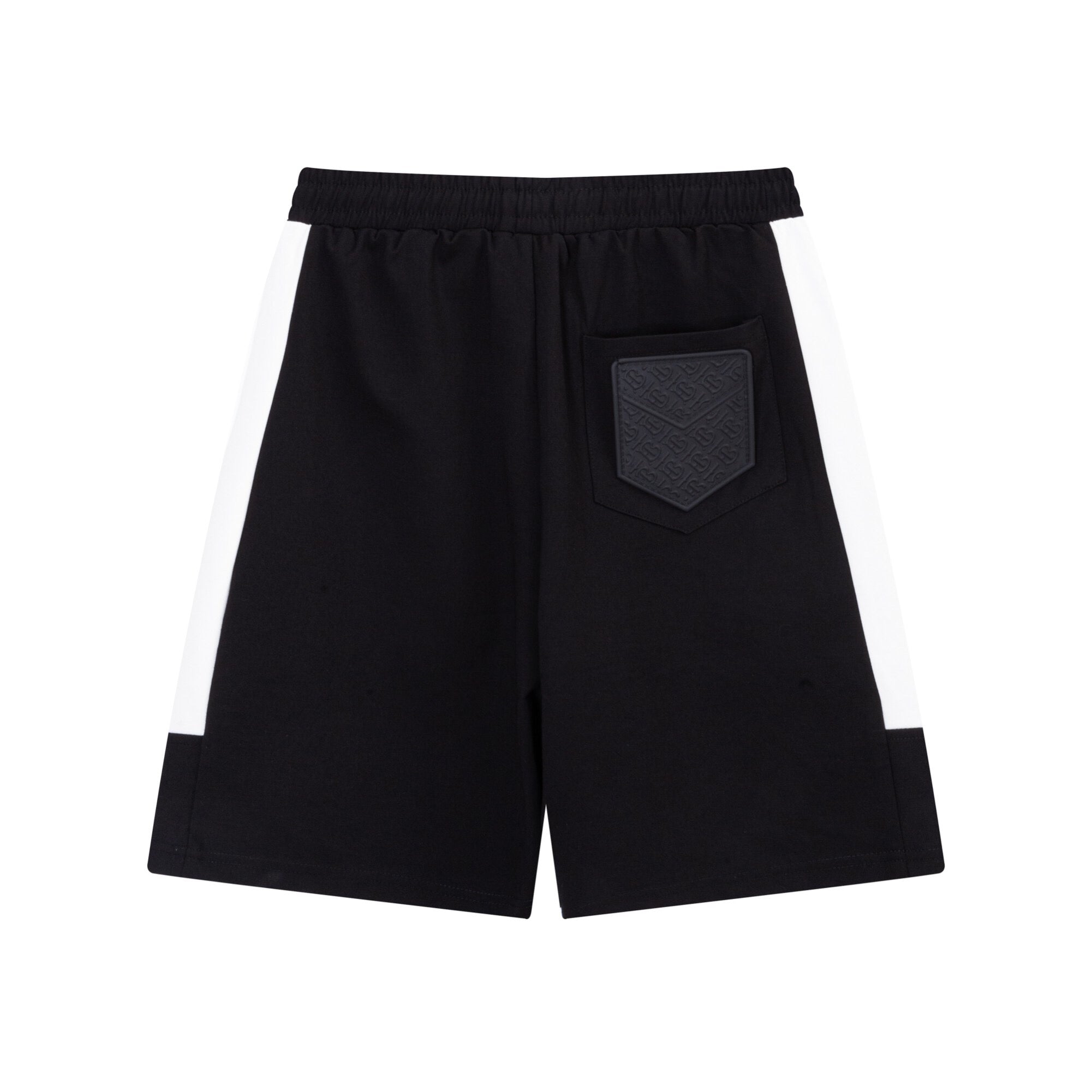 Burberry Men's Striped Cotton Knit Basketball Shorts 'Black/White'