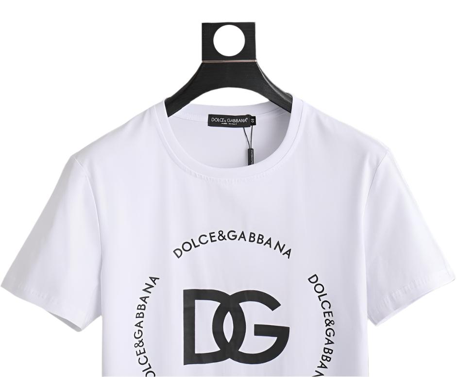 Dolce & Gabbana T-Shirt Without Collar 'White & Black' - Banlieue91