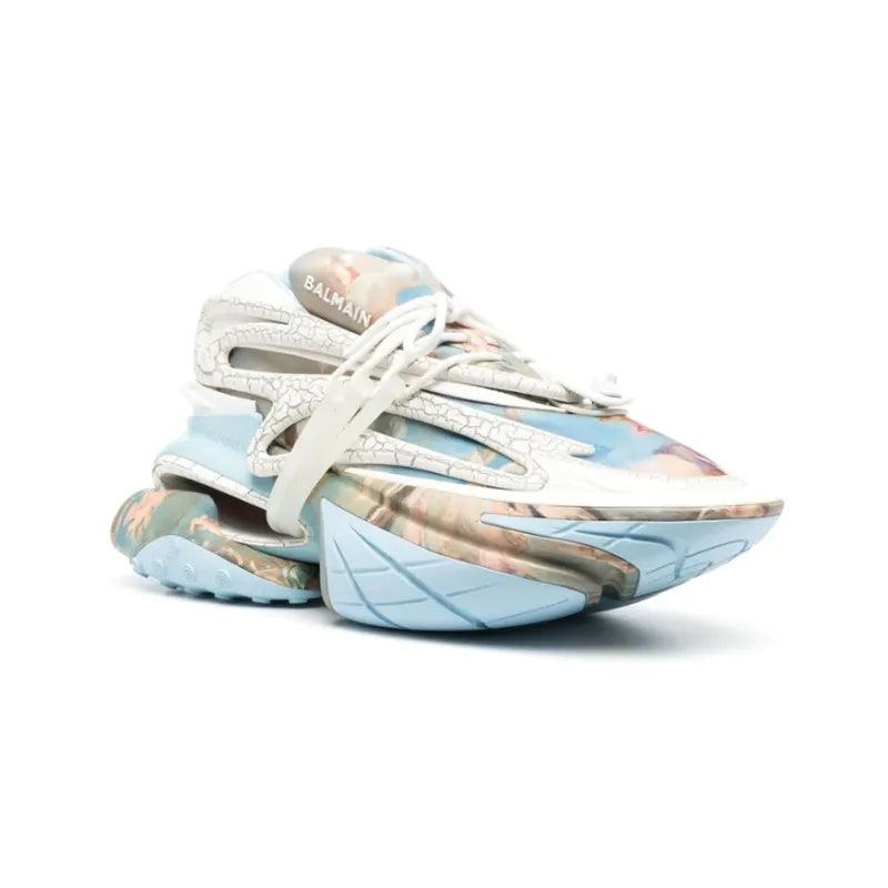 BALMAIN Unicorn Low 'Blue Sky Print' - Banlieue91 -