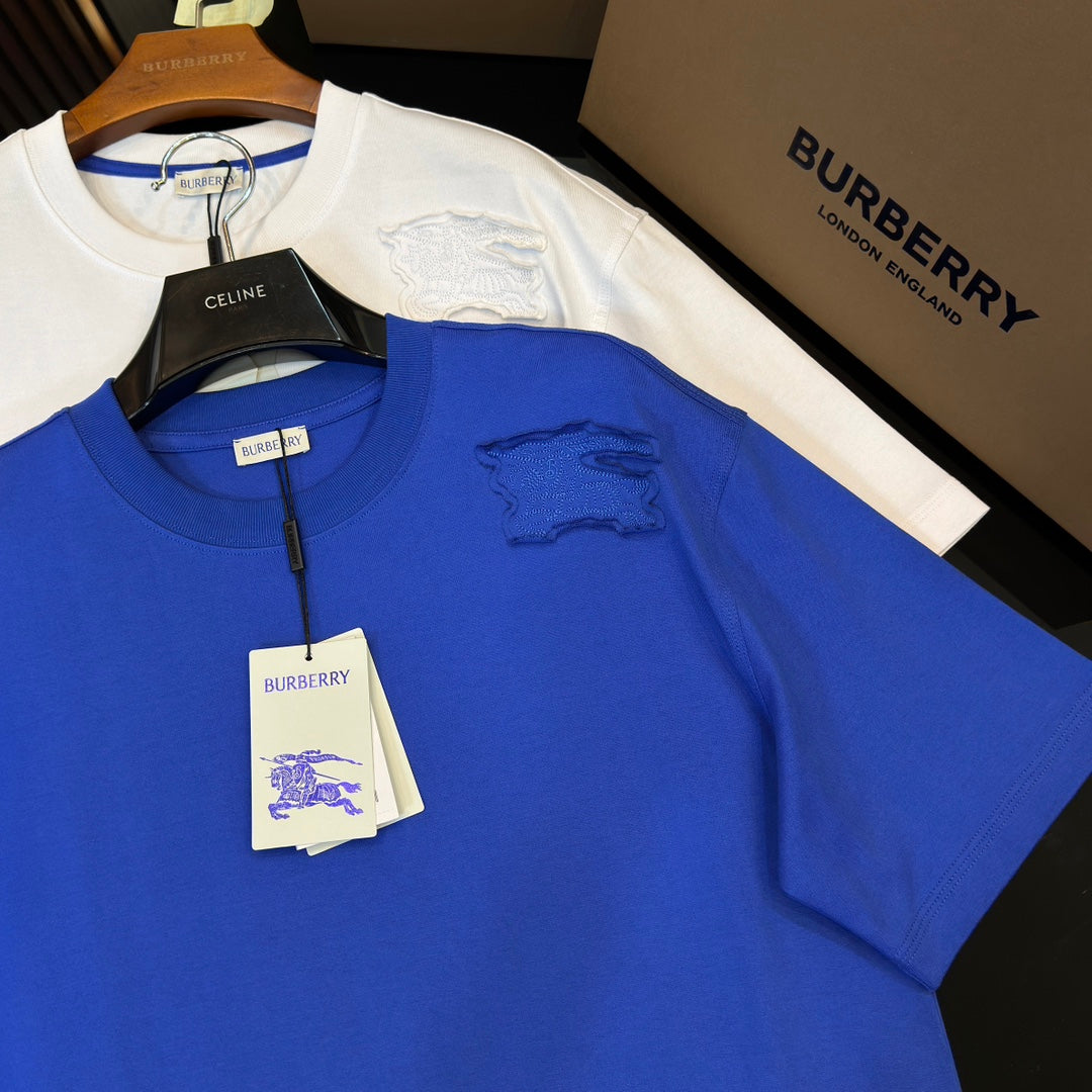 Burberry T-Shirt Without Collar 'Blue' - Banlieue91