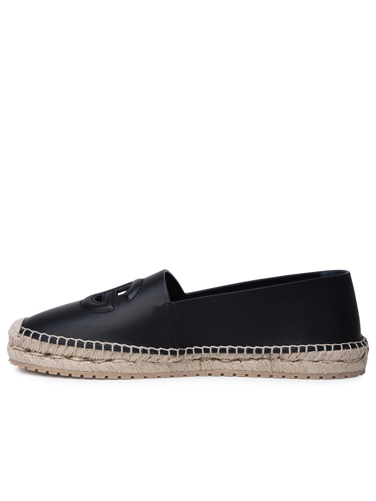 Dolce & Gabbana Black Lear Espadrilles - Banlieue91 -