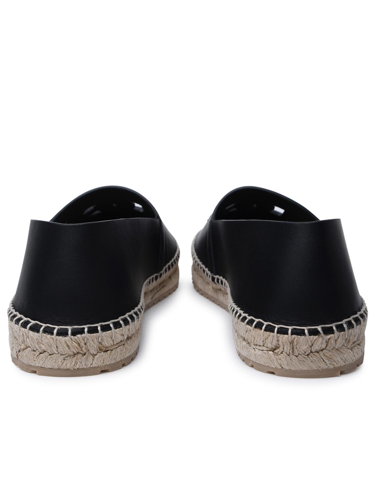 Dolce & Gabbana Black Lear Espadrilles - Banlieue91 -