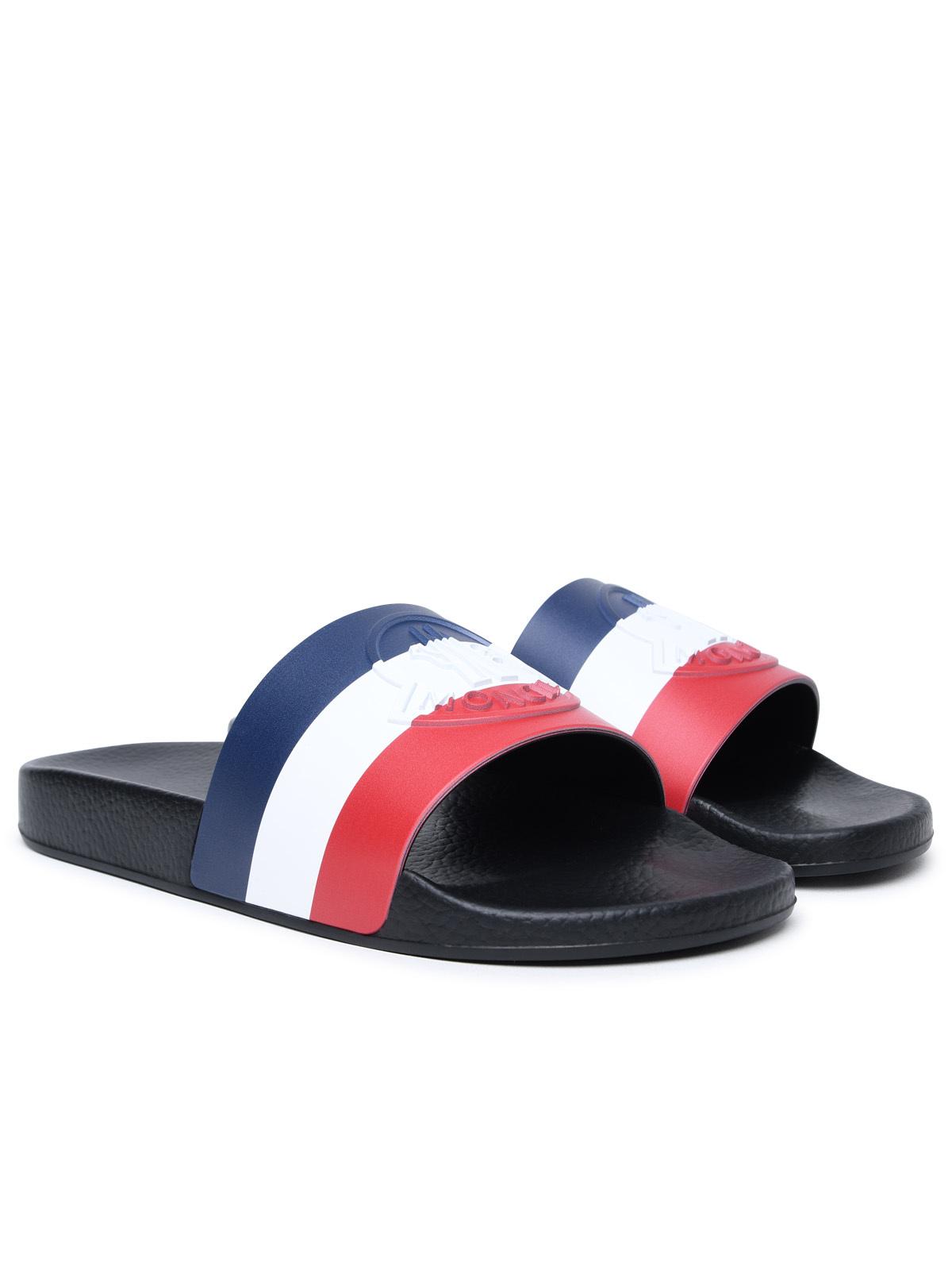 Moncler 'Basile' Black Rubber Slippers - Banlieue91 -