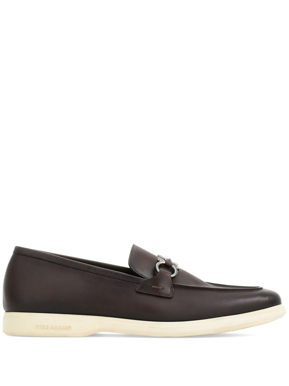 Ferragamo Leather Buckle Loafers - Men's Slip-On Style - Banlieue91 -
