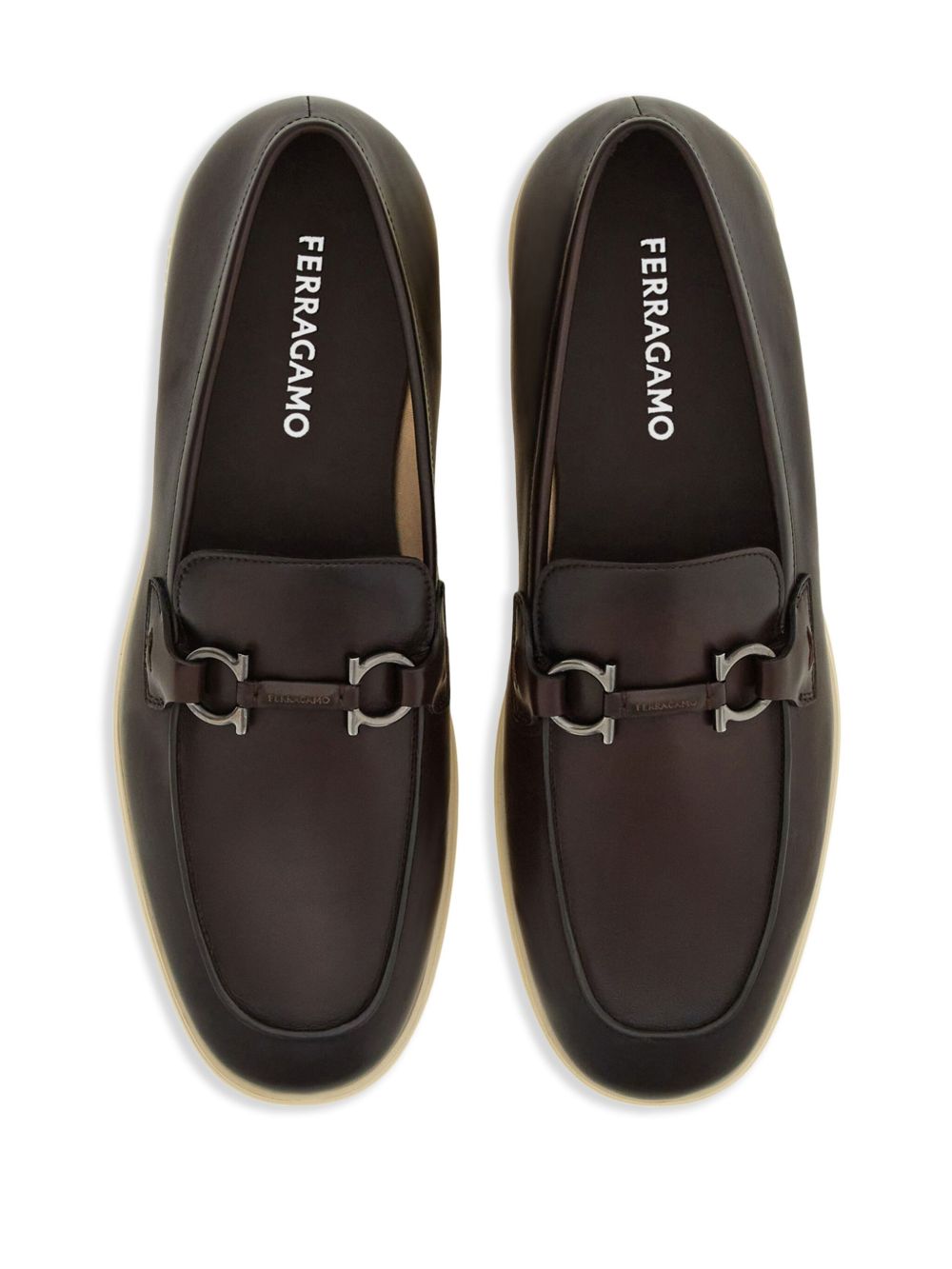 Ferragamo Leather Buckle Loafers - Men's Slip-On Style - Banlieue91 -