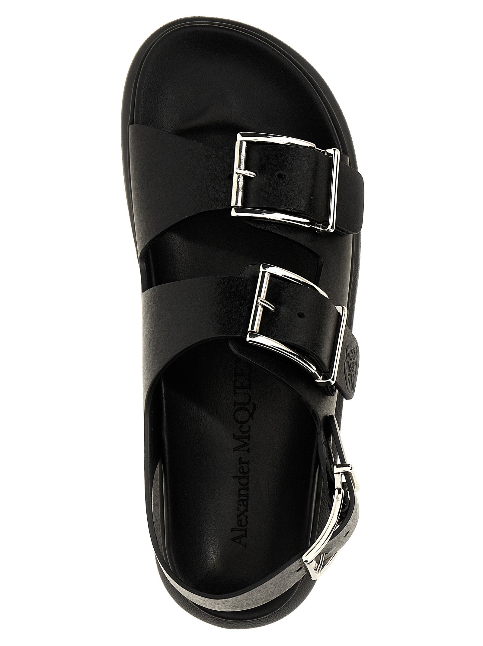 Alexander Mcqueen Buckle Leather Sandals - Banlieue91 -