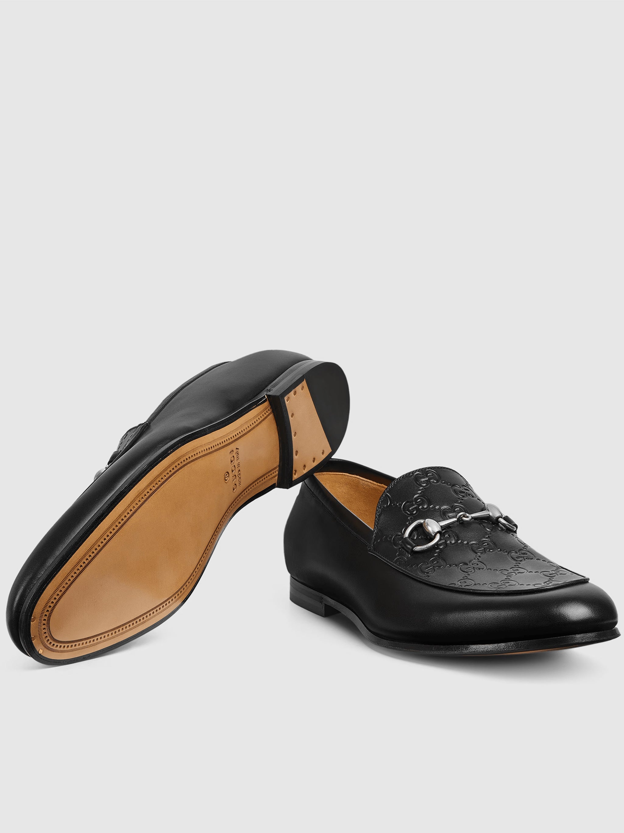 GUCCI Men's Classic Leather Loafers with Metal Bit - Banlieue91 -