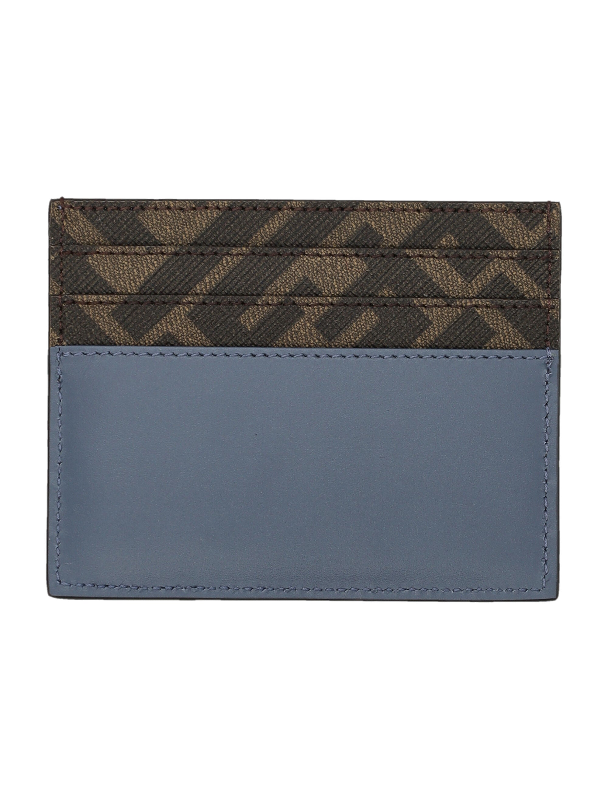 FENDI Leather and Canvas Squared Card Holder - Banlieue91 -