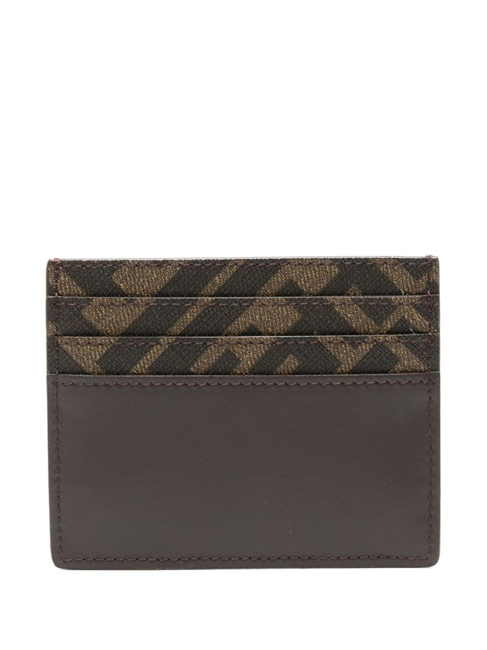 FENDI FF Logo Plaque Mini Leather Cardholder - Banlieue91 -
