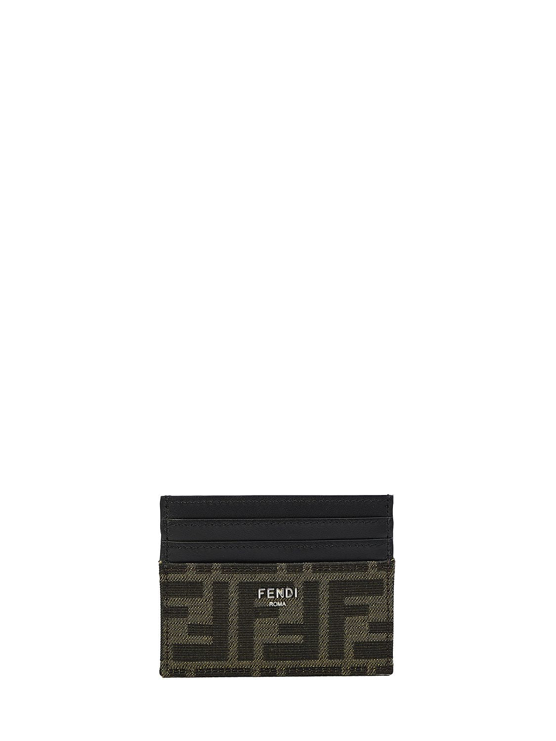 FENDI Jacquard Leather Card Holder - Mini - Banlieue91 -