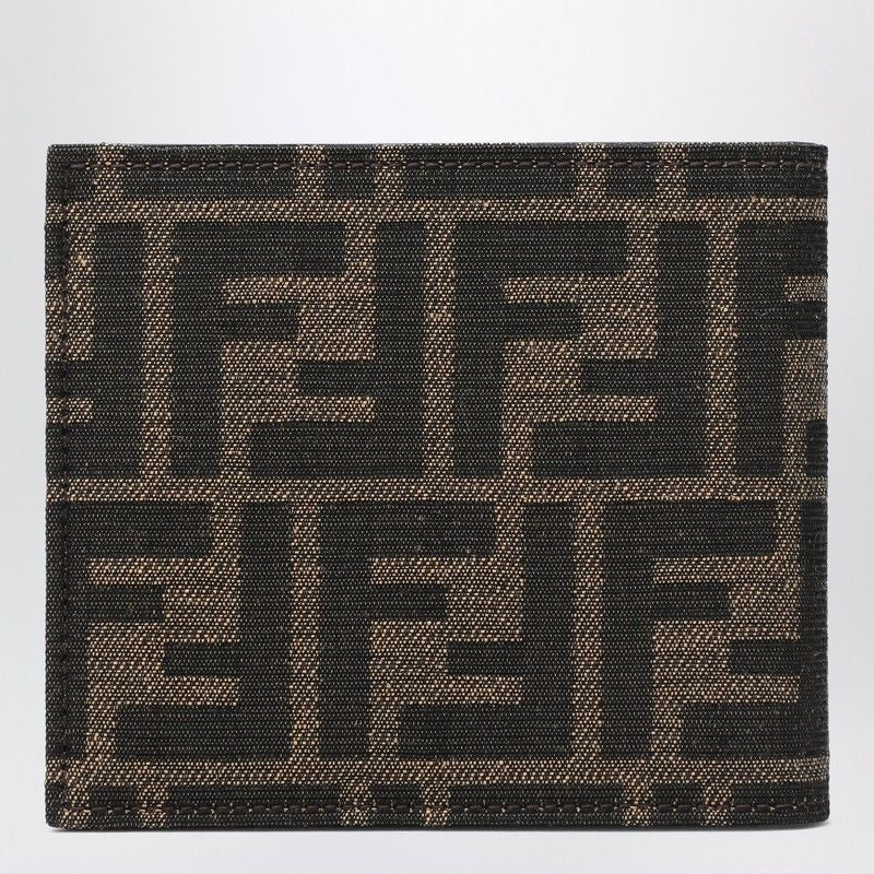 FENDI Jacquard Leather Bifold Wallet - Men's Mini Accessory - Banlieue91 -