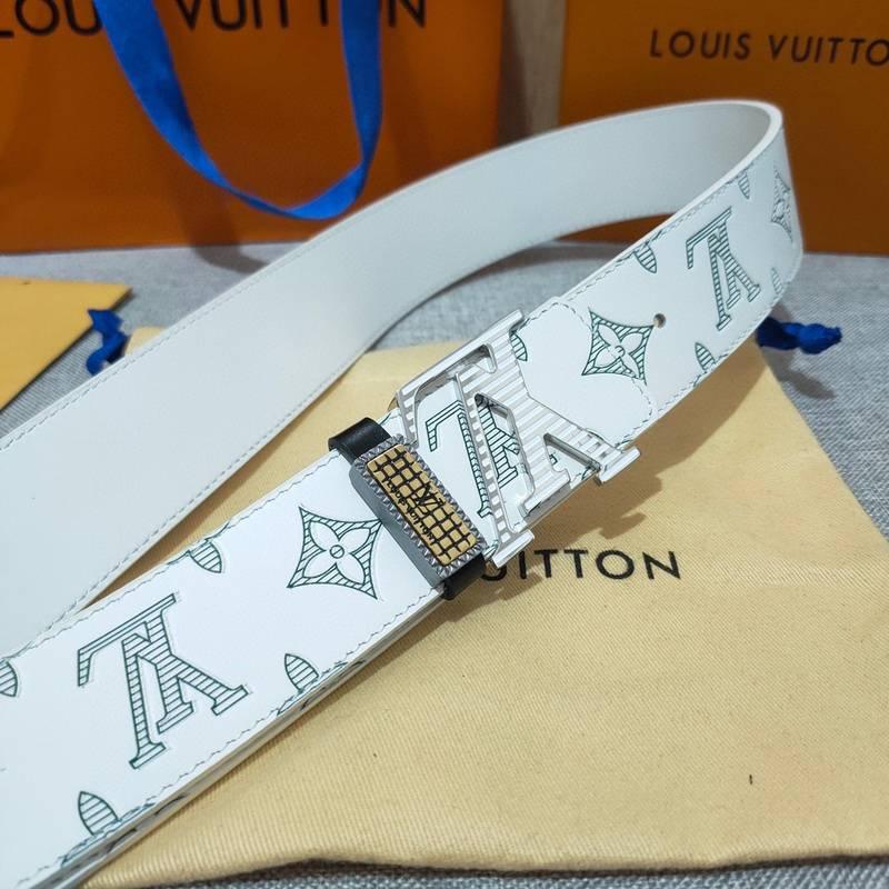 Louis Vuitton Reversible Belt 'White' - Banlieue91