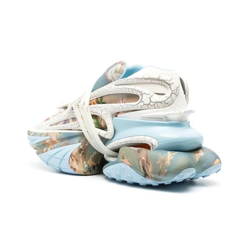 BALMAIN Unicorn Low 'Blue Sky Print' - Banlieue91 -