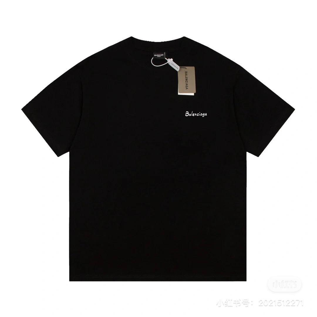 Balenciaga Black T-Shirt Without Collar - Banlieue91