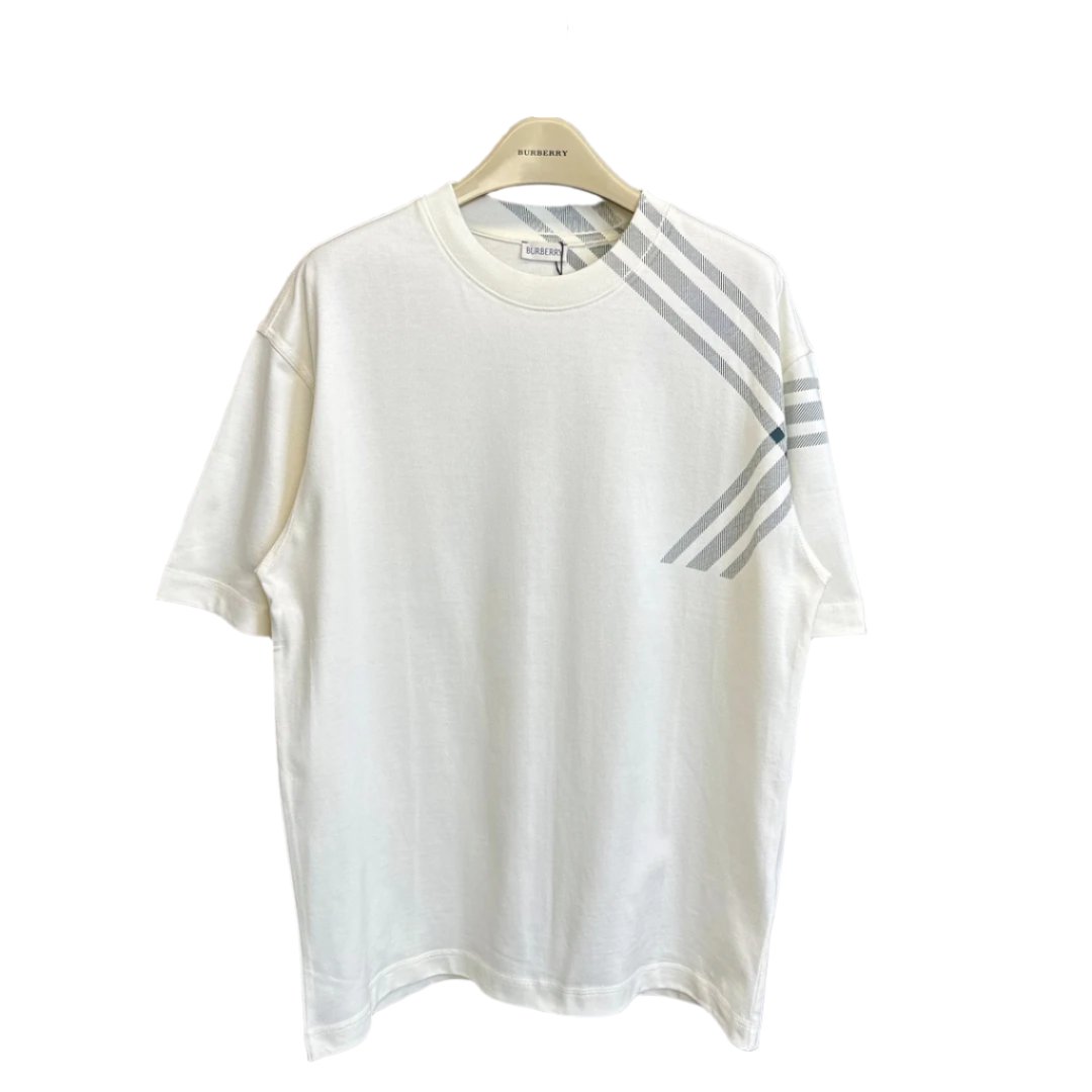 Burberry T-Shirt Without Collar 'White' - Banlieue91