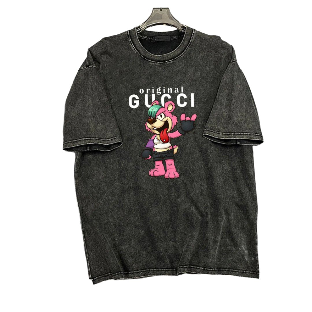 Gucci T-Shirt Without Collar 'Smoke Black' - Banlieue91