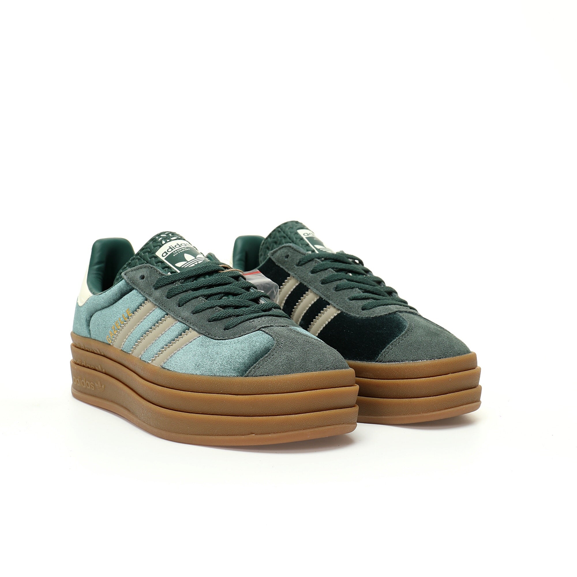 Adidas Originals Gazelle Bold 'Mineral Green Velvet' - Banlieue91 -