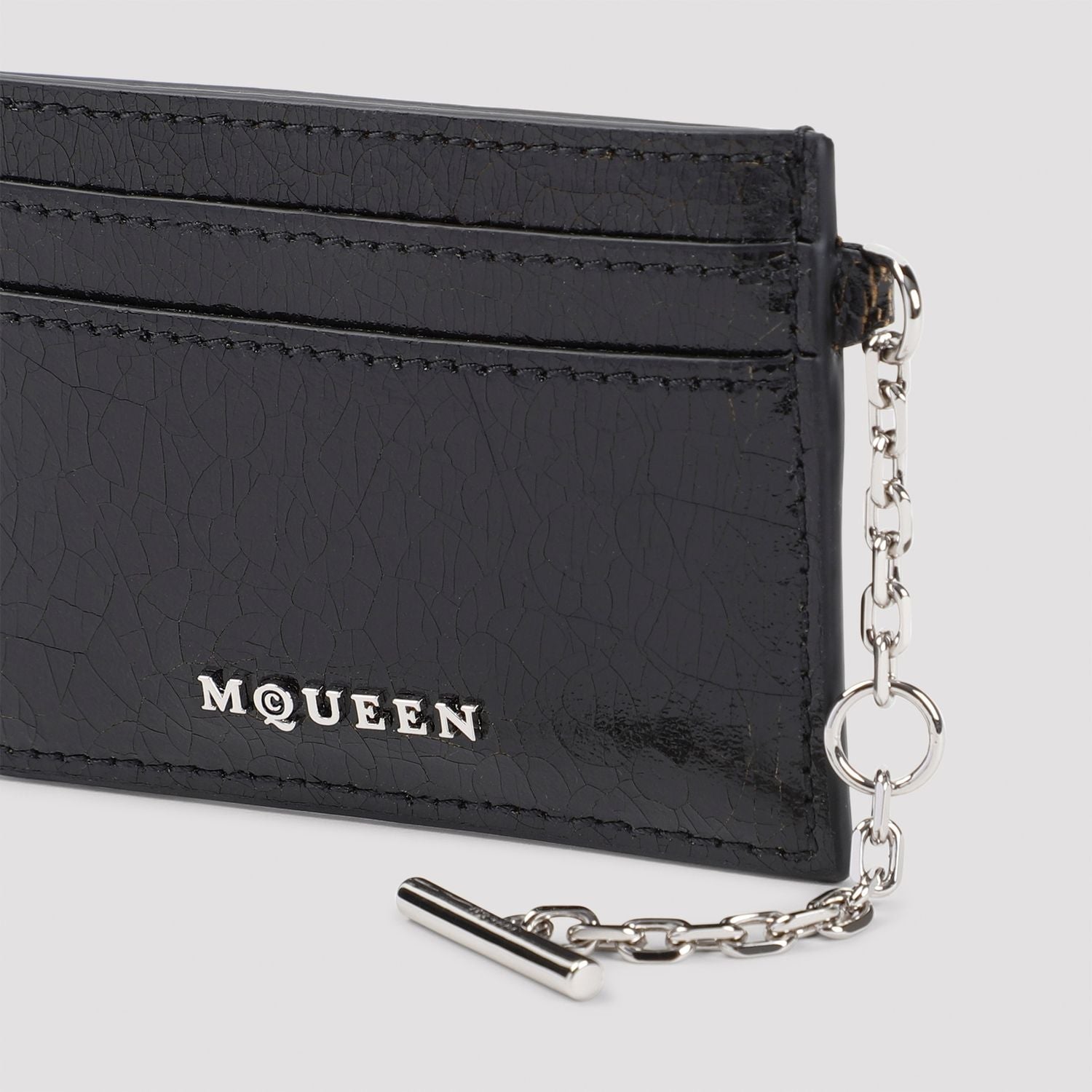 ALEXANDER MCQUEEN Mini Leather Sling Card Holder - Banlieue91 -