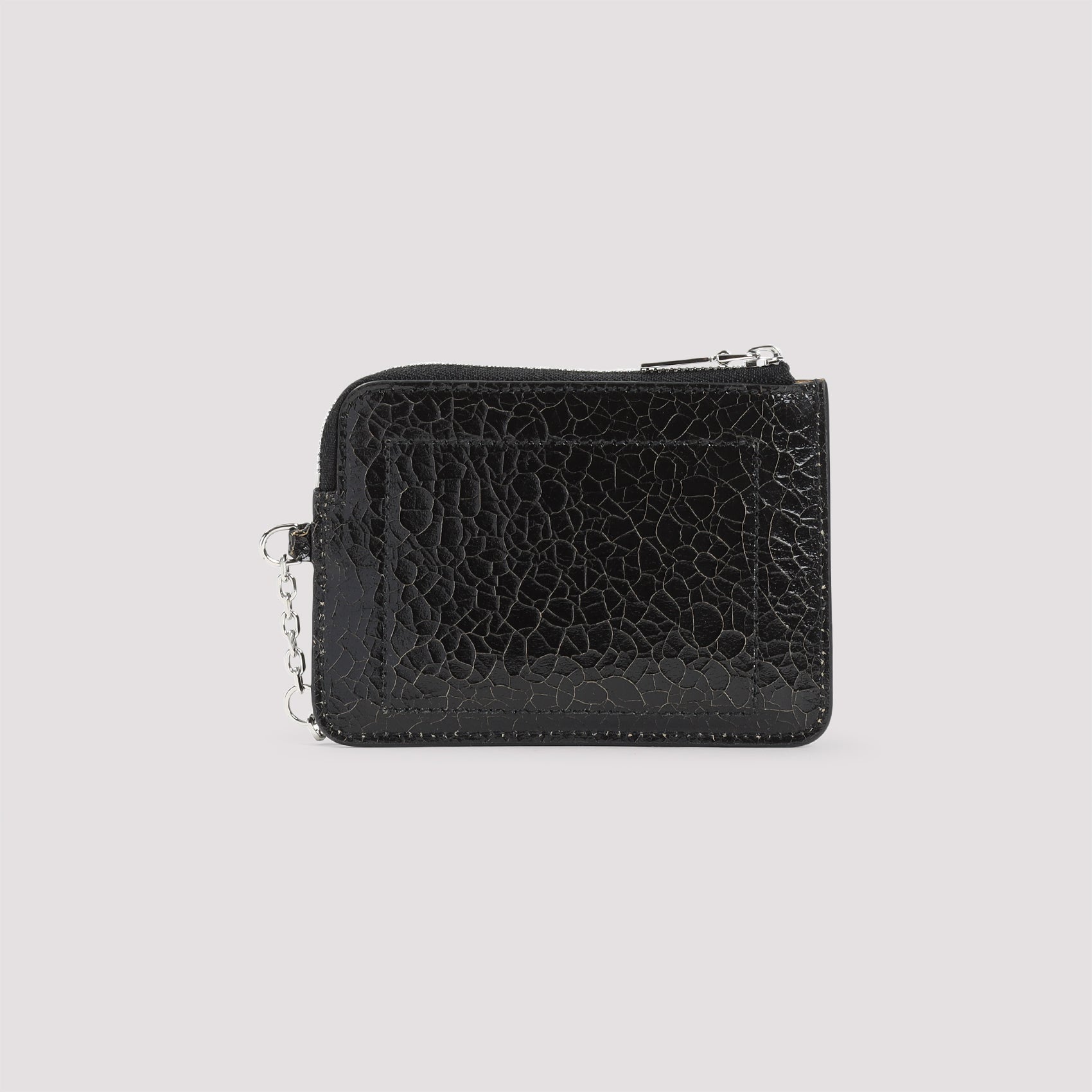 ALEXANDER MCQUEEN Mini Leather Card Holder with Sling Zip Coin Pouch - Banlieue91 -