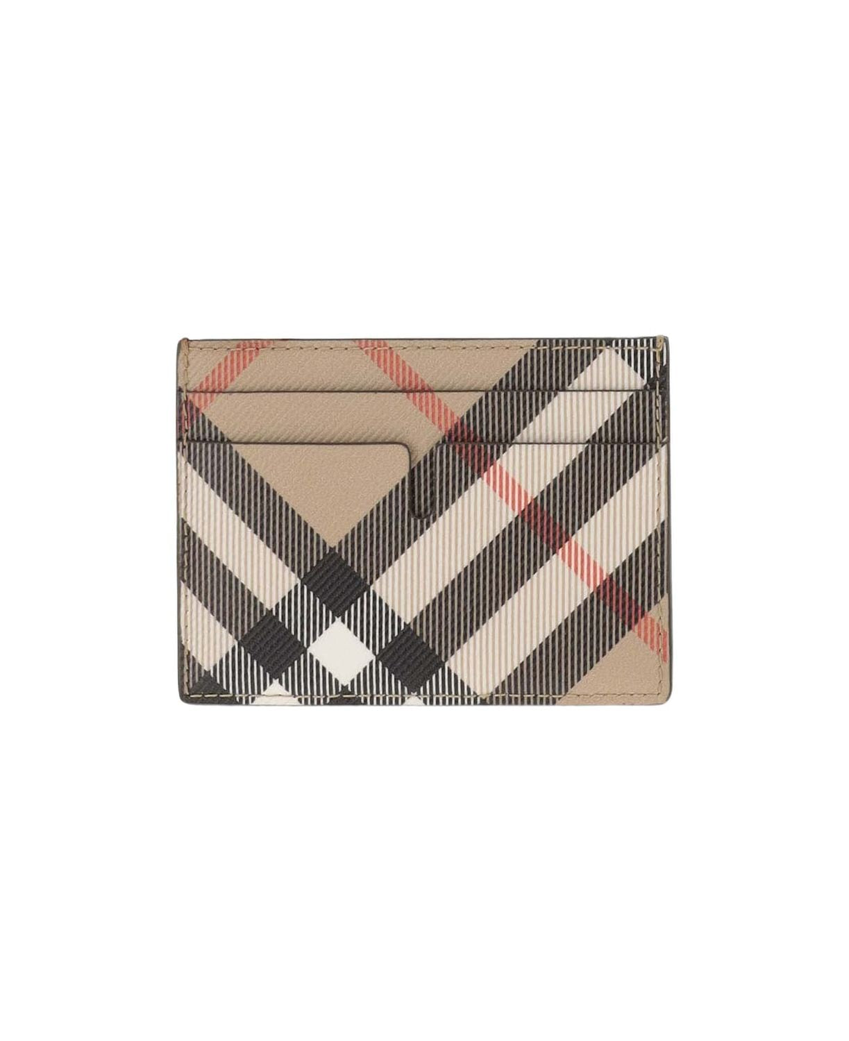 BURBERRY Mini Check Credit Card Holder - Banlieue91 -