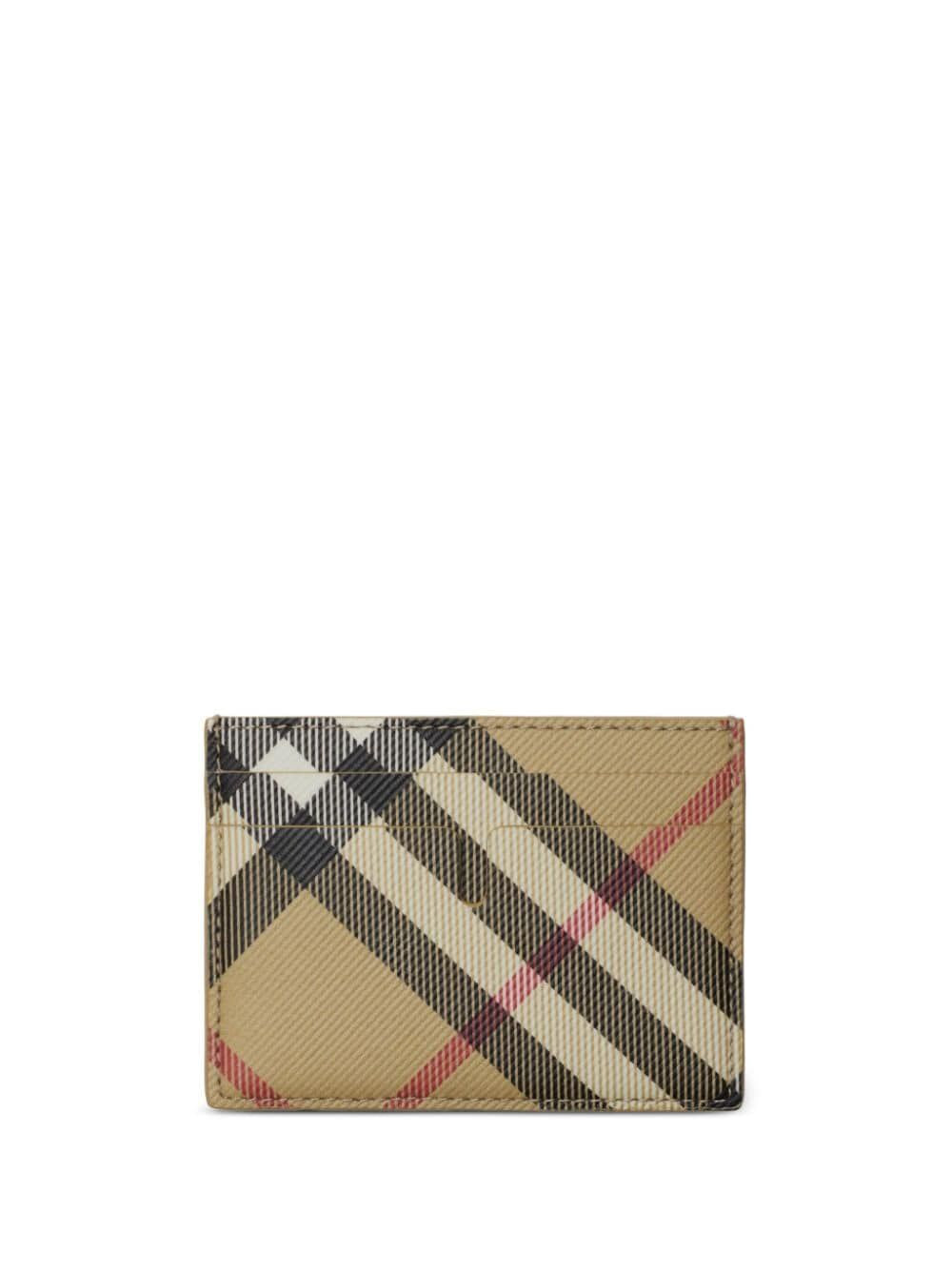 BURBERRY Mini Check Card Holder - Banlieue91 -