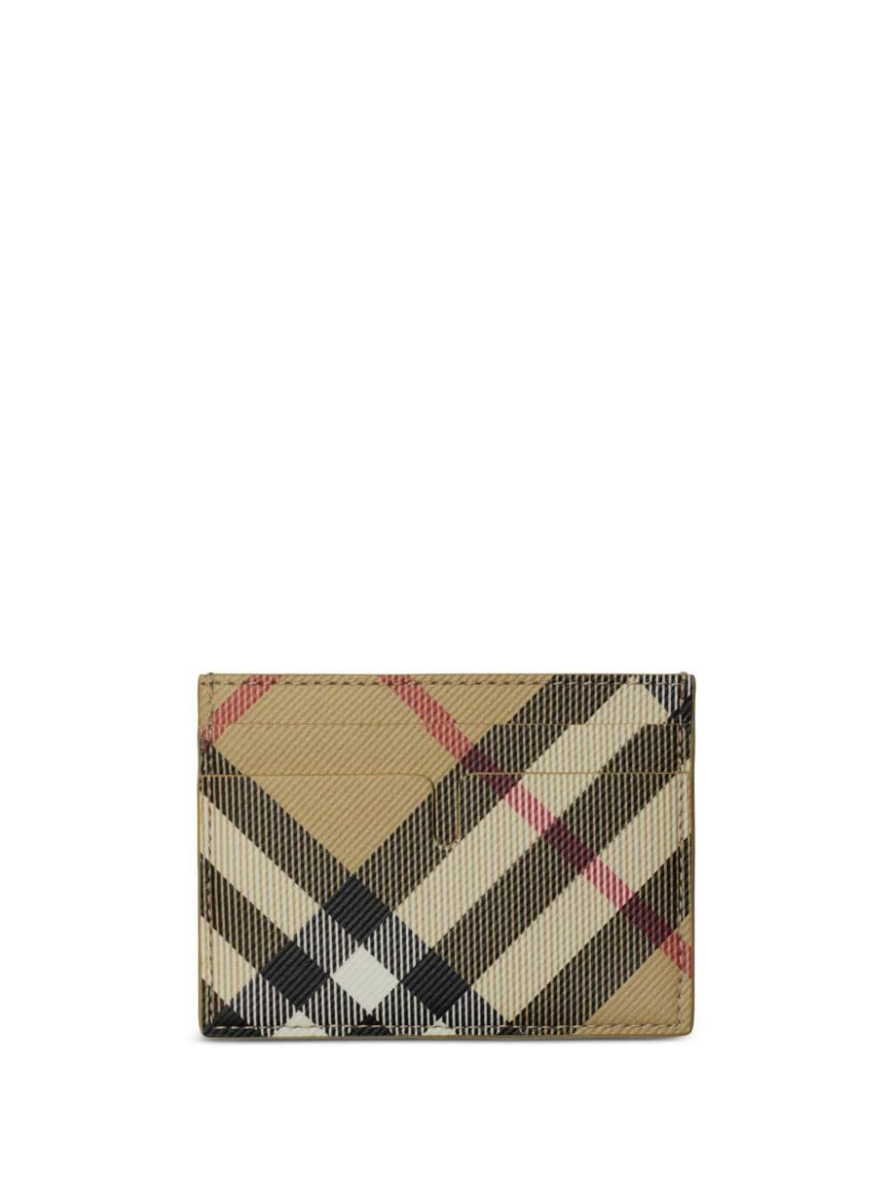BURBERRY Mini Check Card Holder - Banlieue91 -