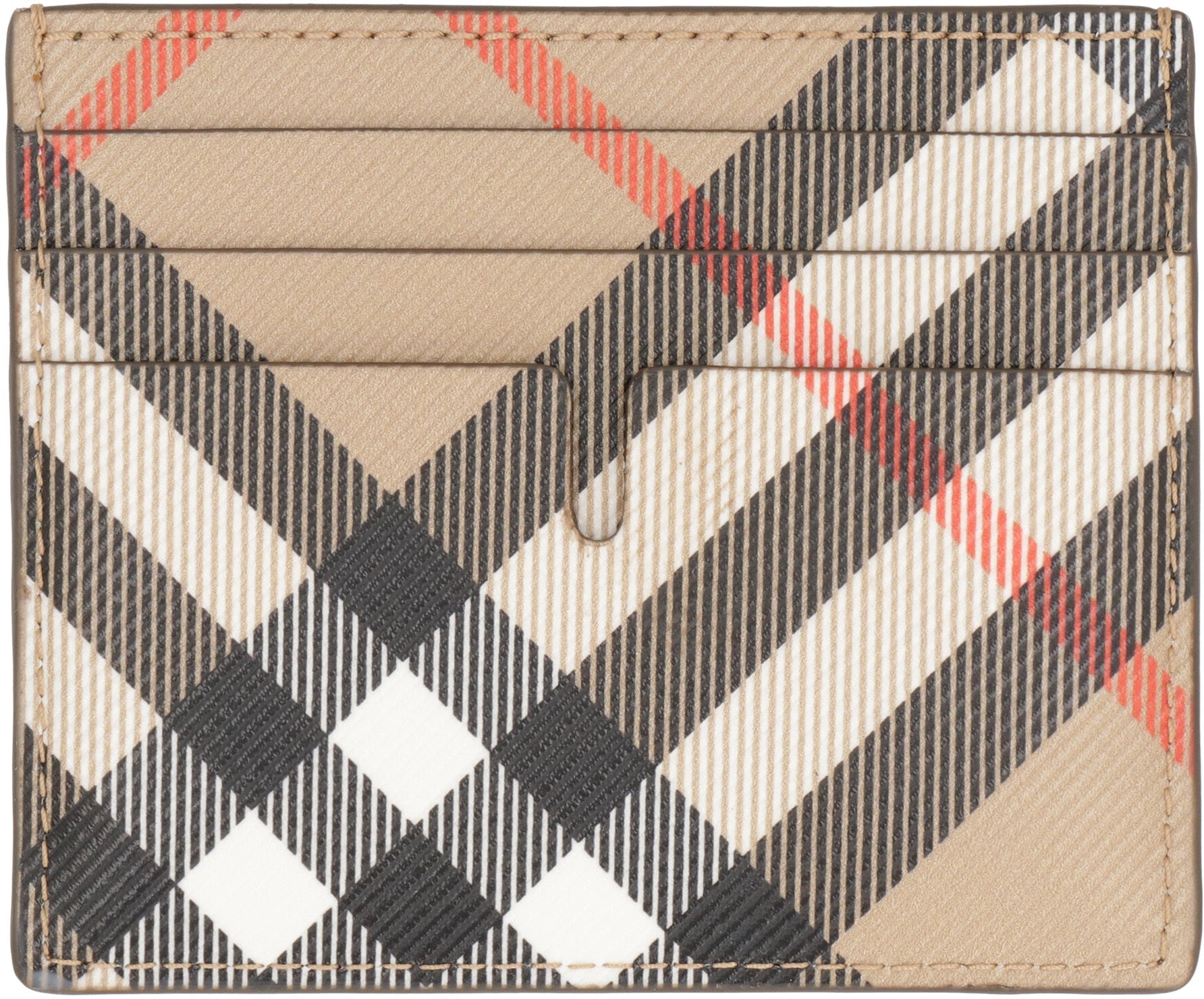 BURBERRY Checkered Design Mini Card Holder - Banlieue91 -