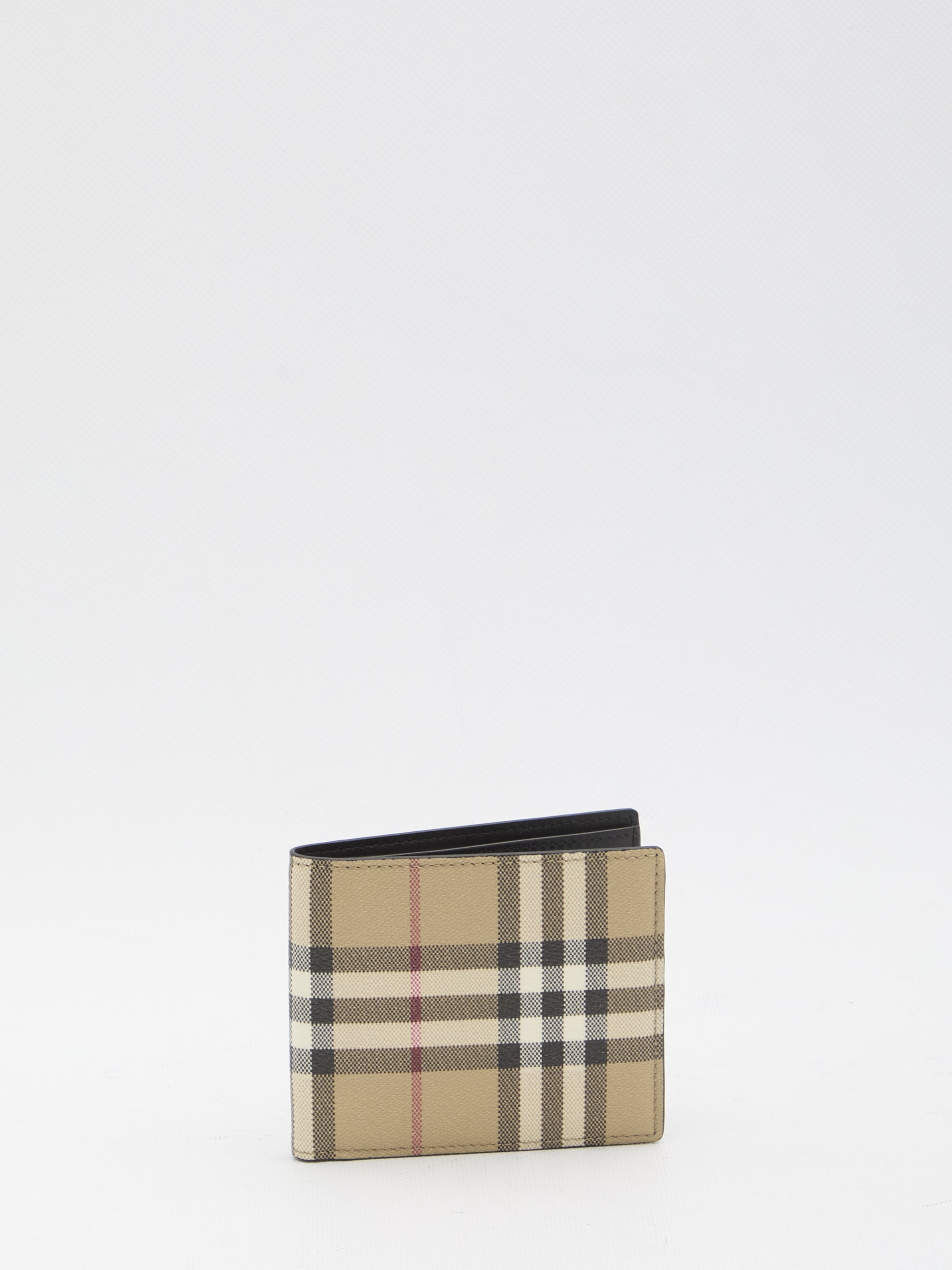 BURBERRY Mini Check Book Wallet - Banlieue91 -