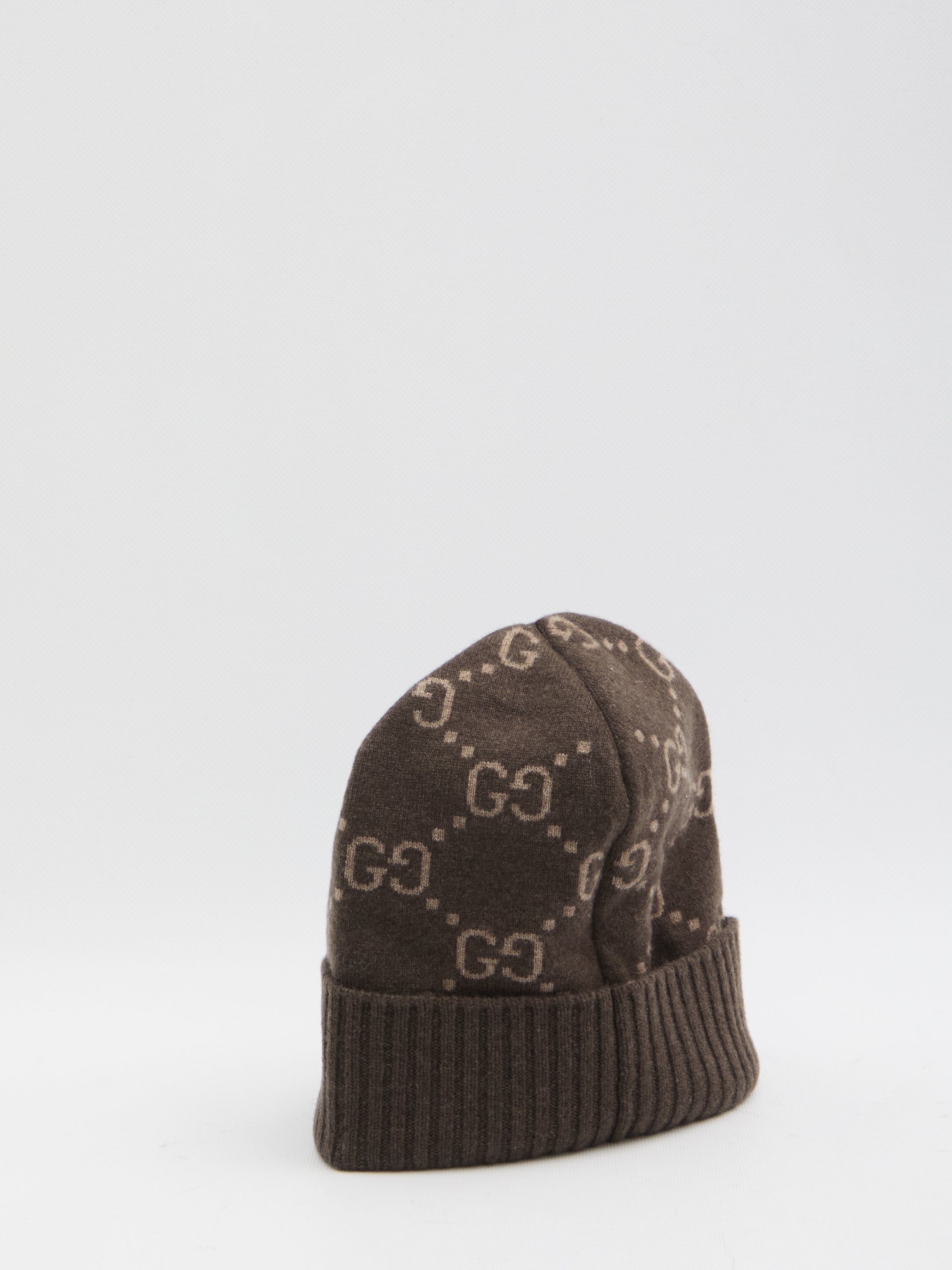 GUCCI Cashmere GG Monogram Beanie - One Size - Banlieue91 -
