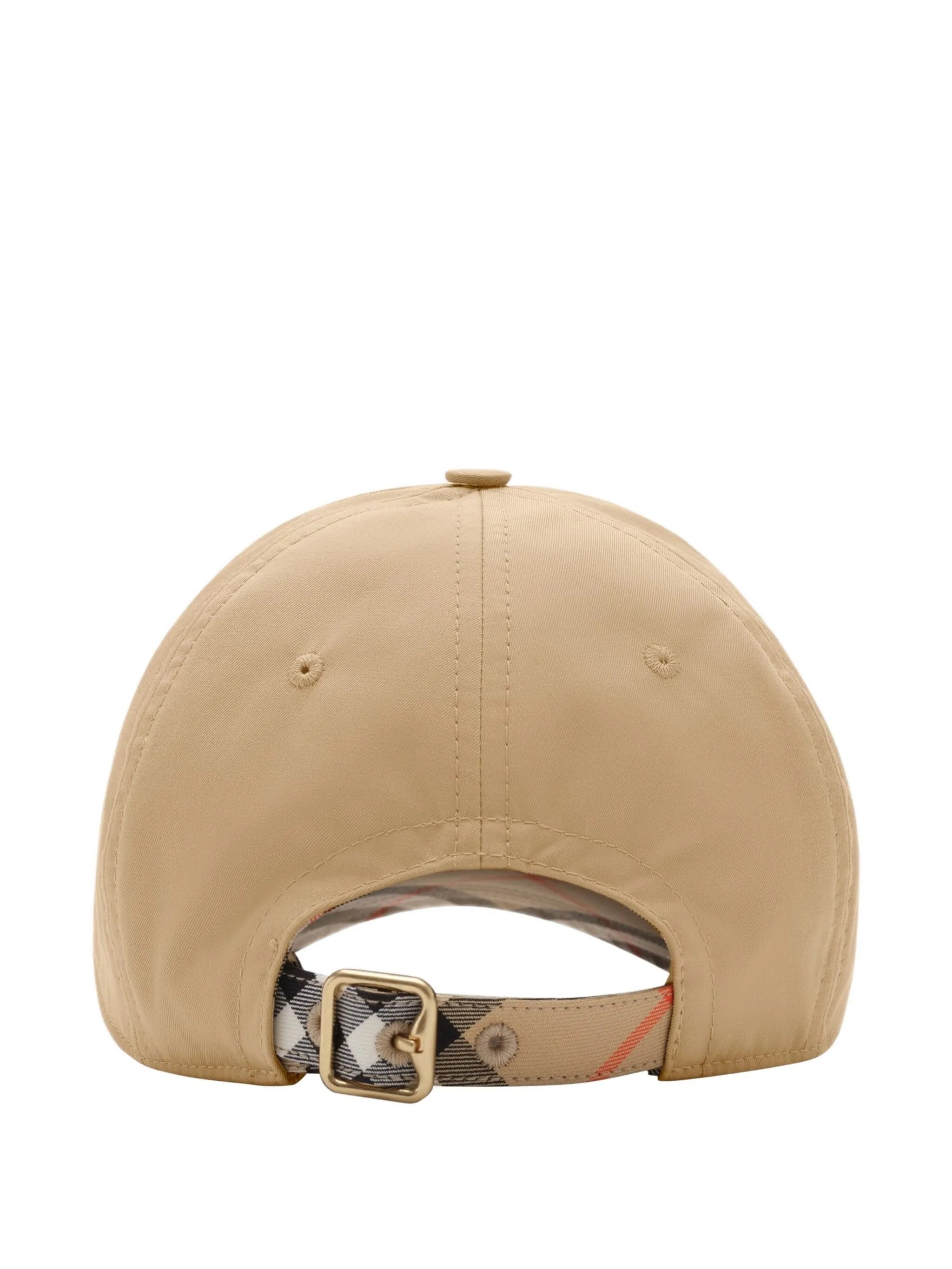 BURBERRY Gabardine Baseball Cap with Embroidered Design - Adjustable Fit - Banlieue91 -