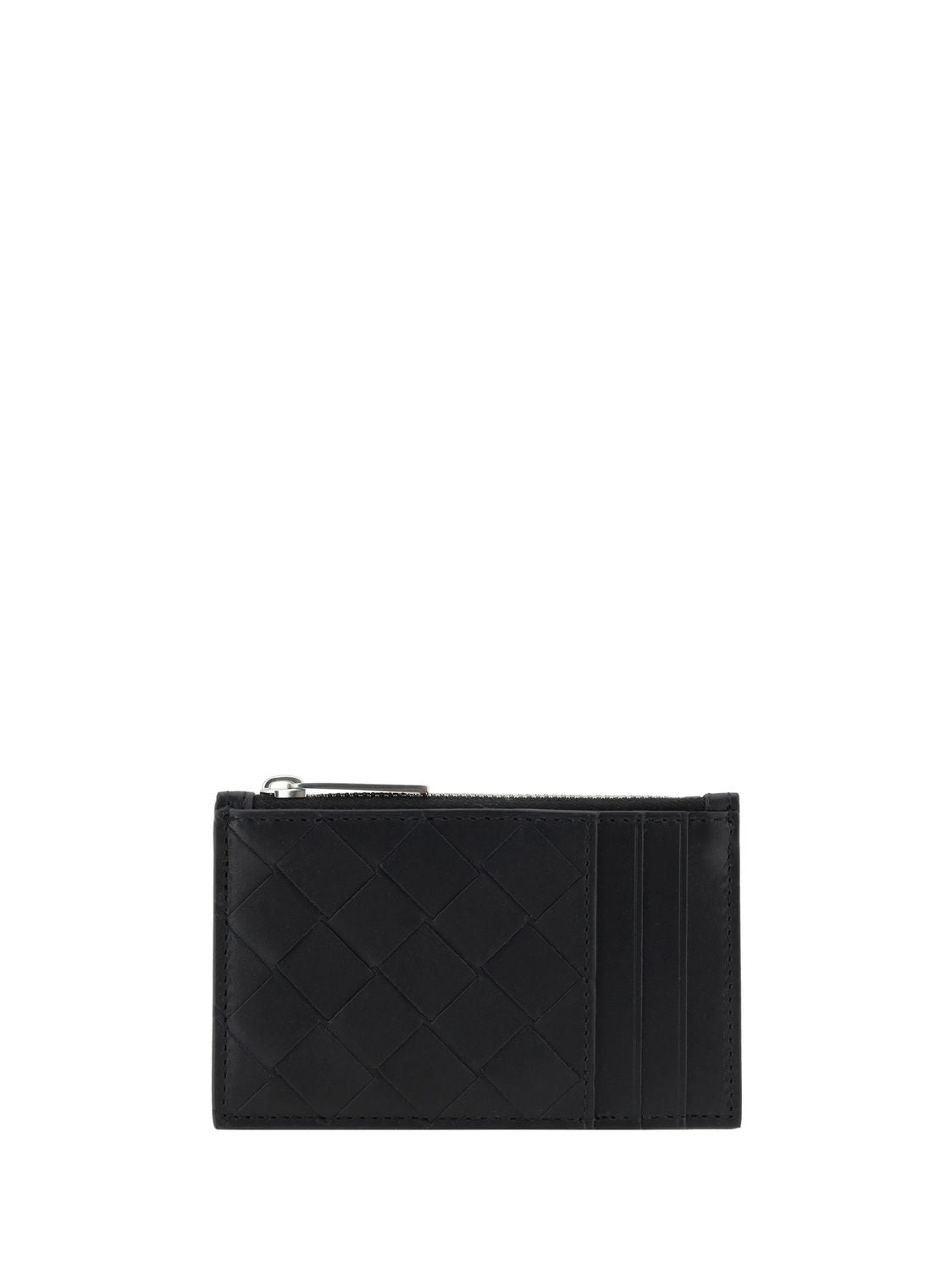 BOTTEGA VENETA Mini Woven Card Holder with Zipper - Banlieue91 -