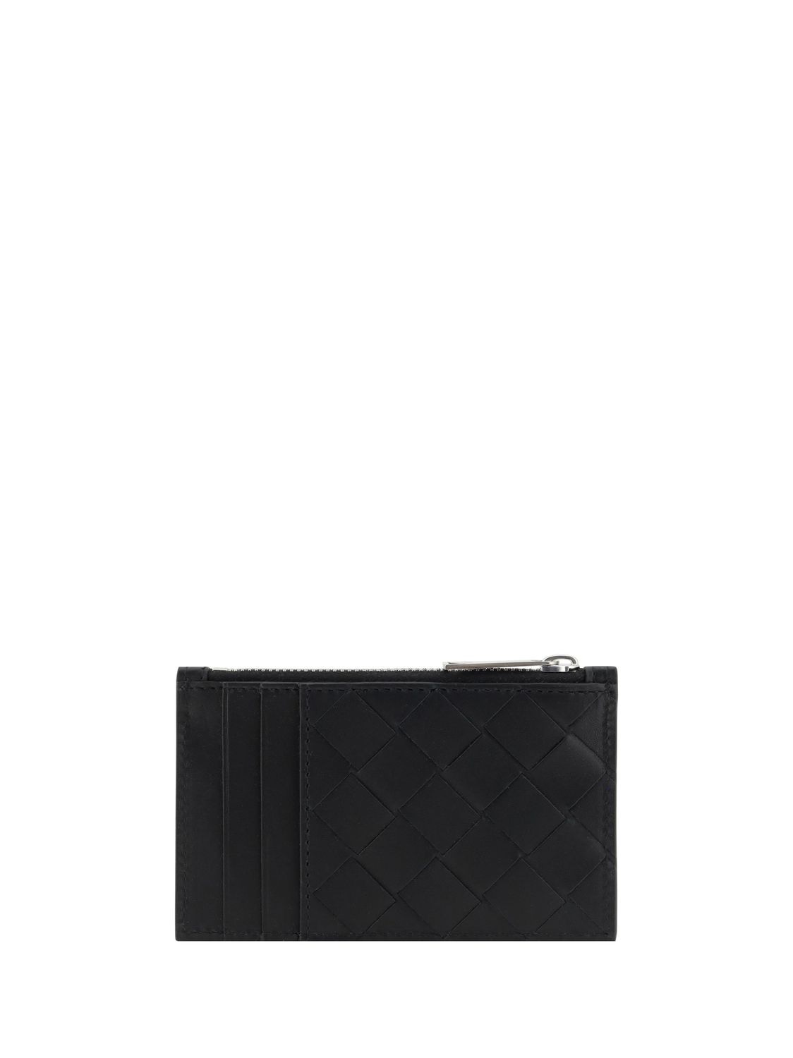 BOTTEGA VENETA Mini Woven Card Holder with Zipper - Banlieue91 -