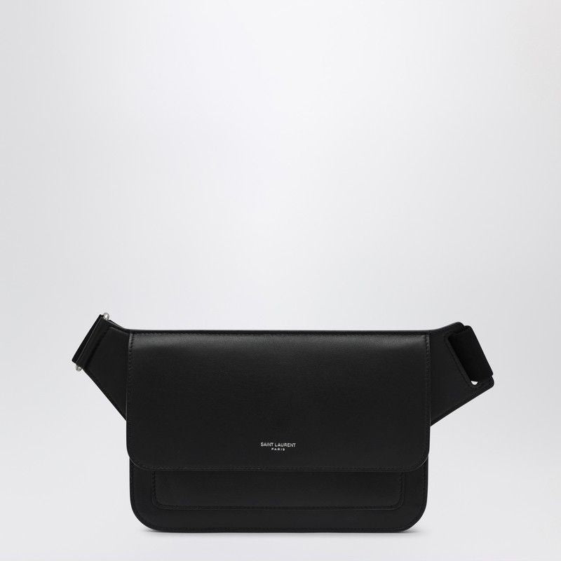 SAINT LAURENT Mini Leather Pouch Handbag with Logo - Banlieue91 -