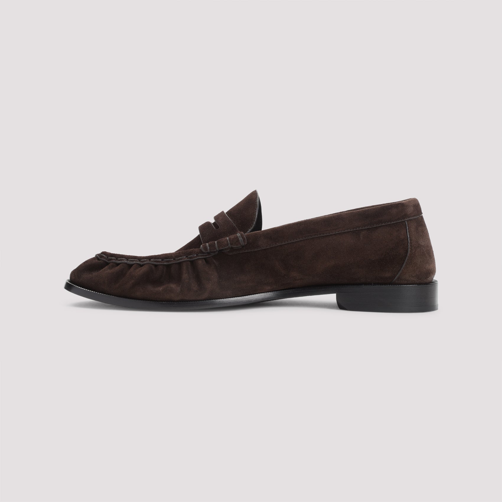 SAINT LAURENT Suede Loafers with Cassandre Detailing - Banlieue91 -