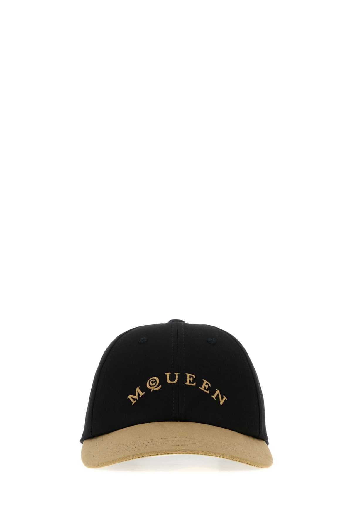 ALEXANDER MCQUEEN Two-Tone Cotton Baseball Cap for Men - Banlieue91 -