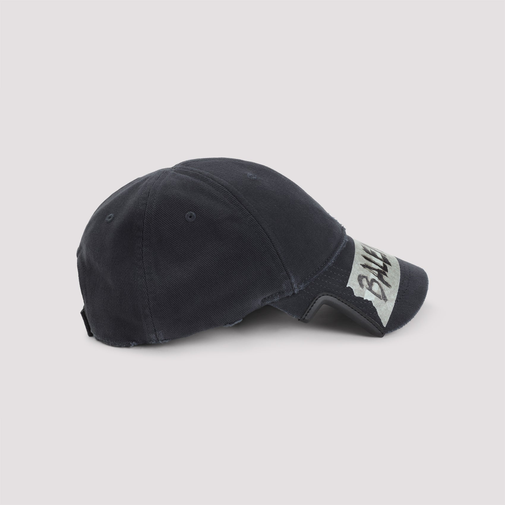 BALENCIAGA Washed Effect Masking Tape Adjustable Cap - Banlieue91 -