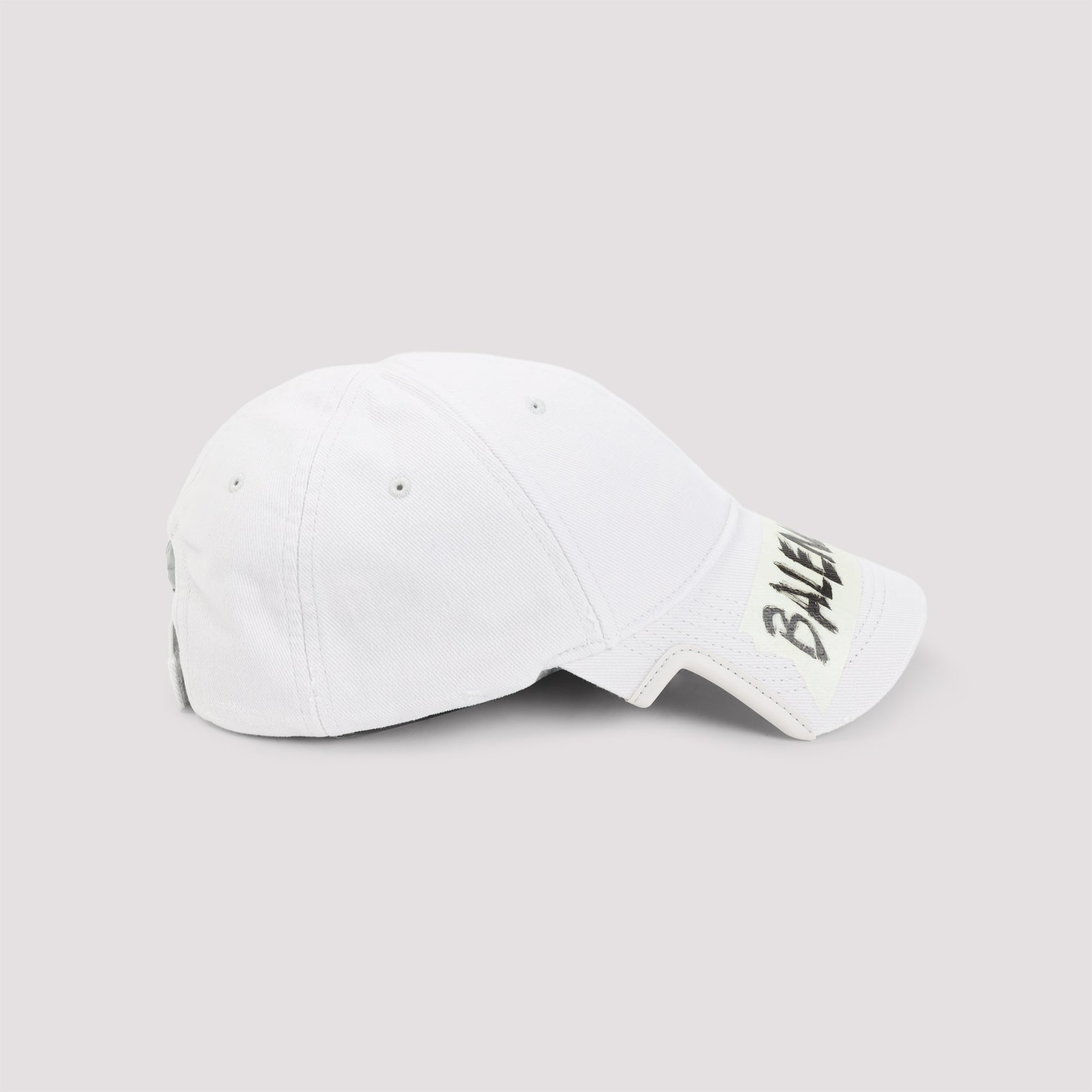 BALENCIAGA Asymmetrical Visor Cotton Cap - Banlieue91 -
