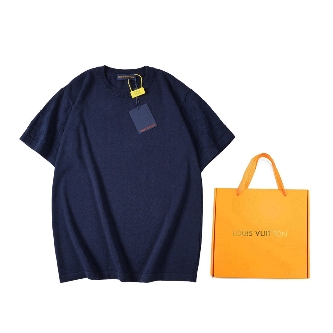 Louis Vuitton T-Shirt Without Collar 'Navy Blue' - Banlieue91