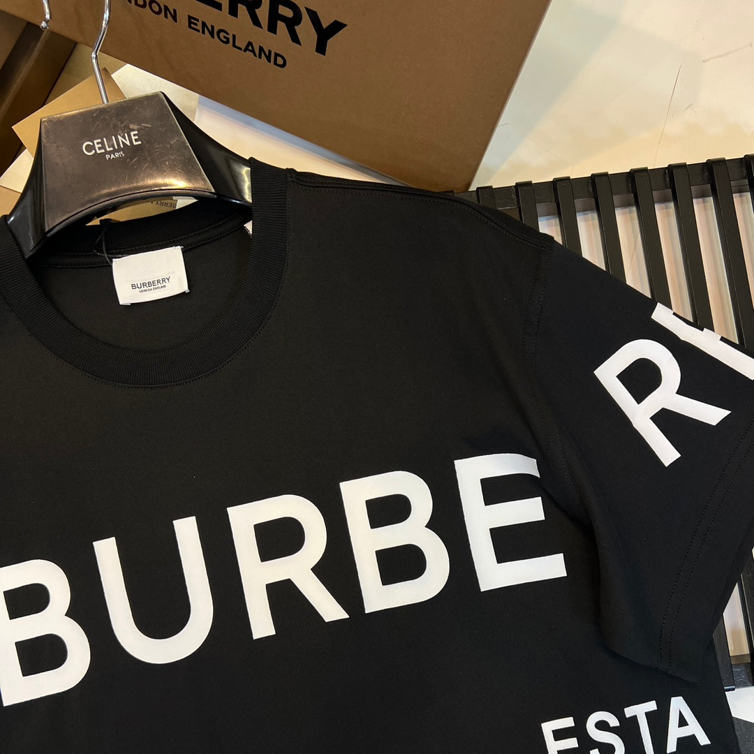 Burberry Black T-Shirt Without Collar - Banlieue91