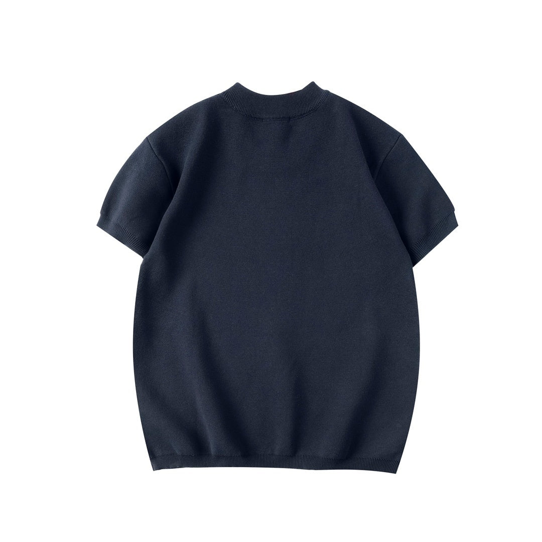 Close-up of Gucci T-Shirt Without Collar 'Black' showcasing the soft texture and relaxed fit for everyday wear.