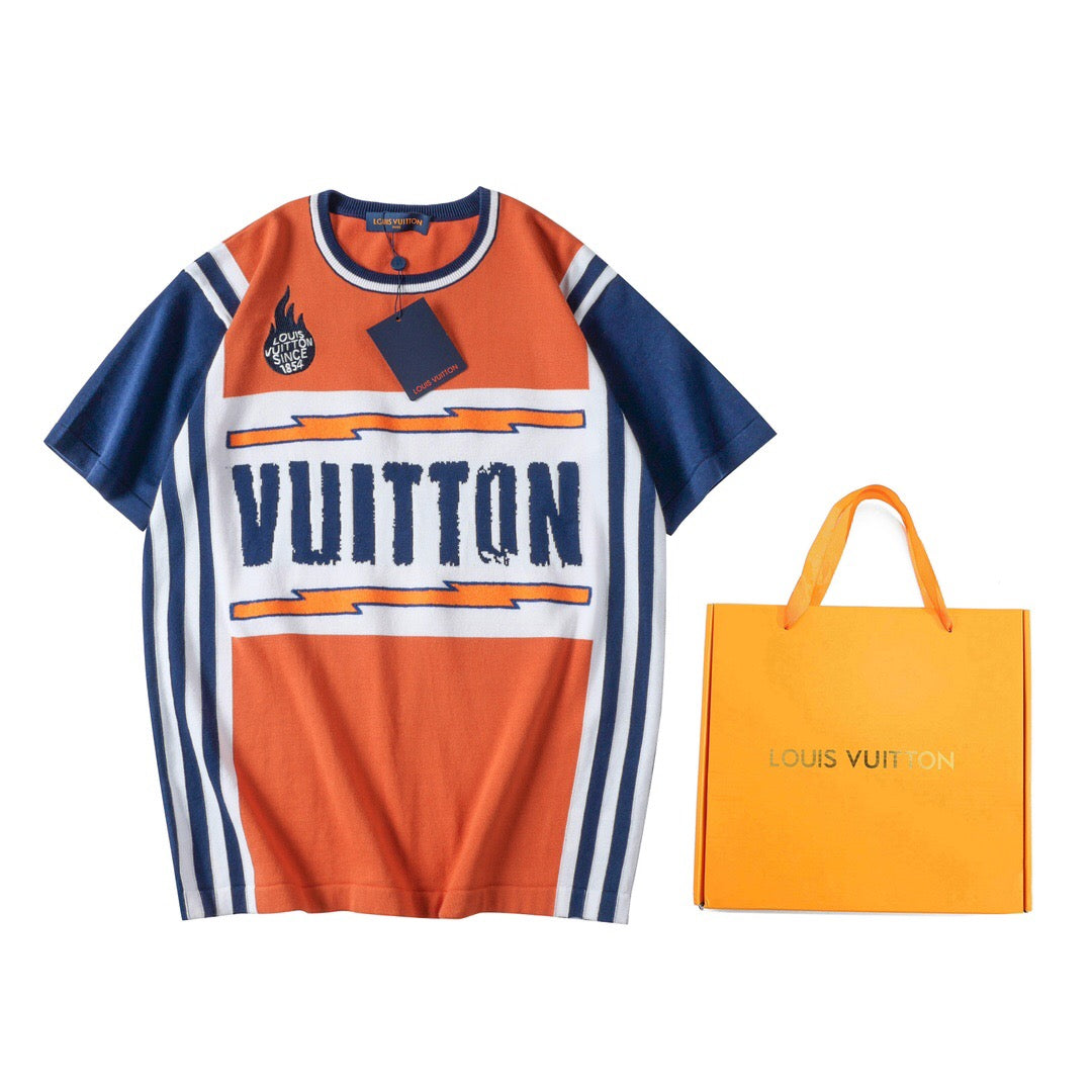 Louis Vuitton T-Shirt Without Collar 'Orange' - Banlieue91